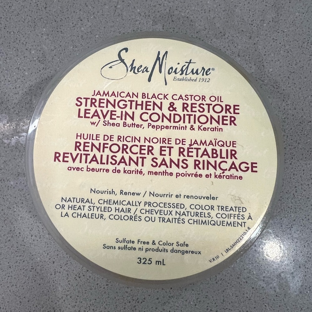 Shea moisture leave in treatment